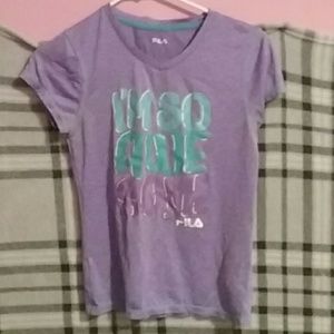 Purple exersise shirt